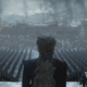She even has a giant-ass House Targaryen dragon sigil banner behind her to complete the dictator vibe.